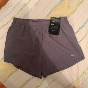 NEW kids large nike dry fit shorts color gray